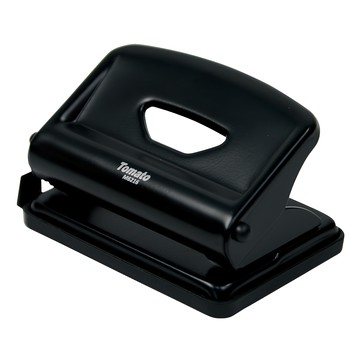 Tomato 雙孔打孔機 金屬材質 堅固耐用 打孔能力75g紙 16張  黑色  1個