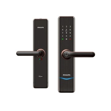 【帝網KingNet】飛利浦 EasyKey 7300 把手式智能門鎖 指紋｜密碼｜卡片｜鑰匙 智能鎖 含基本安裝