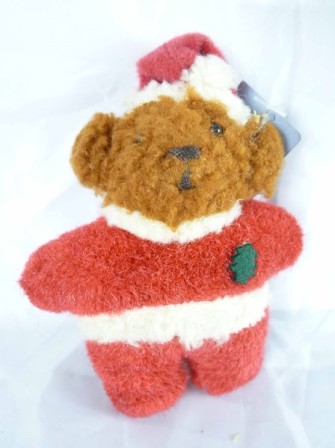 【震撼精品百貨】日本泰迪熊~鎖圈『聖誕紅』