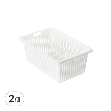 KEYWAY 日常小深型籃  白色  2個