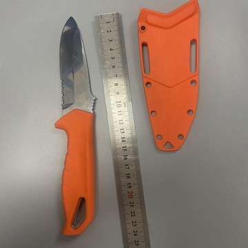 【原野】蝴蝶小直潛水戶外露營隨身開合工具帶鞘家工具水果刀釣魚登山小刀
