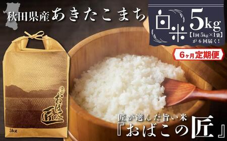 秋田県産おばこの匠あきたこまち　5kg （5kg×1袋）白米