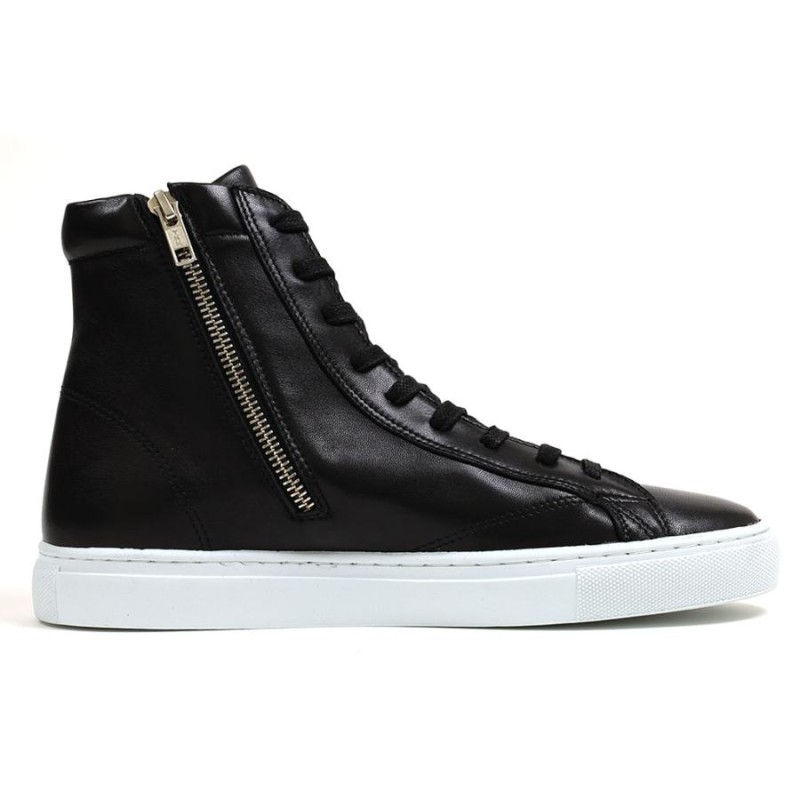 Amb ハイカットスニーカー ブラック Amb 1000 ZIP ARCHY BLACK SOLE 