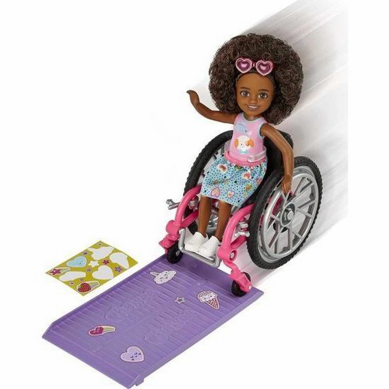 Barbie バービーチェルシードール＆車椅子、チェルシードール
