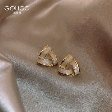 古里雅耳環2021年新款潮女925純銀銀針耳釘耳飾氣質簡約爆款耳墜