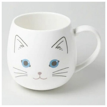 NITORI 馬克杯 白貓 420ML A18909