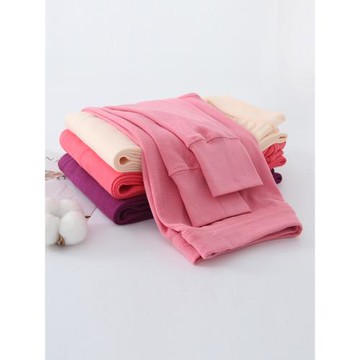 2條裝A&Bab內衣女士秋褲薄款純棉高腰修身打底保暖棉毛褲T008