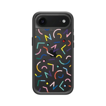 iPhone Air Mod NX -邊框背蓋組合 (相機按鈕) 黑 - Curious 80’s  好奇八O - 一起慶祝吧！