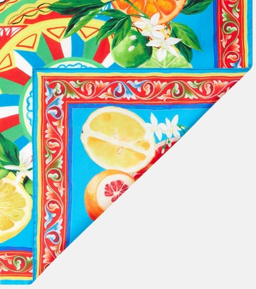Dolce & Gabbana Printed silk twill scarf
