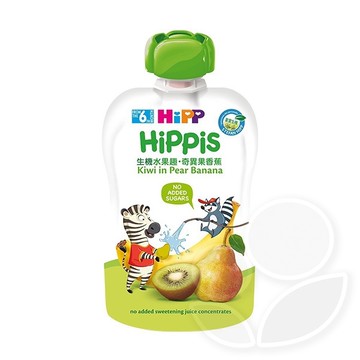HiPP 喜寶 生機水果趣-奇異果香蕉100g【佳兒園婦幼館】