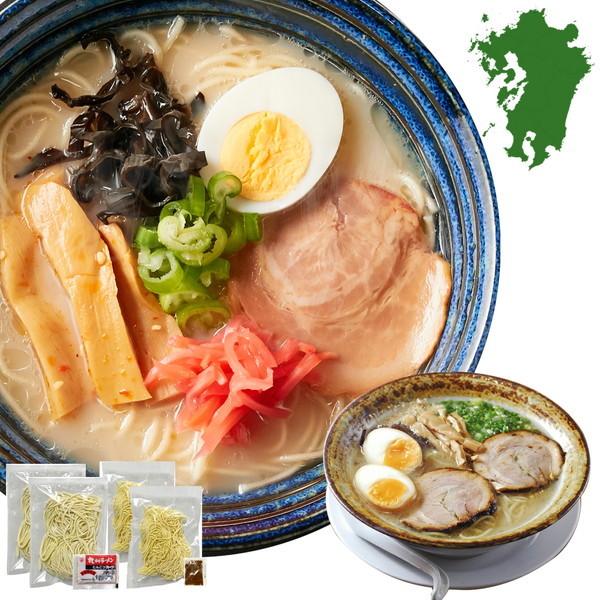 九州のご当地ラーメン2種（とんこつ＆マー油）を食べ比べ！ 九州ラーメン 4食（各2食） スープ付き [SWEET：常温]