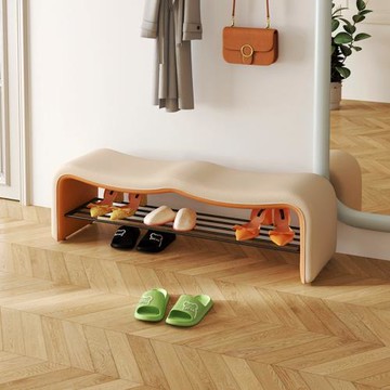 【LEZUN/樂尊】家用換鞋凳 入戶穿鞋凳 衣帽間沙發凳 靠墻長條凳100*35*42cm