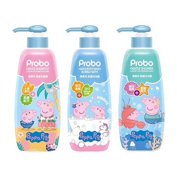 Probo 博寶兒 佩佩豬 柔護系列-洗髮露/沐浴露/泡泡露 (500ml/罐) 憨吉小舖
