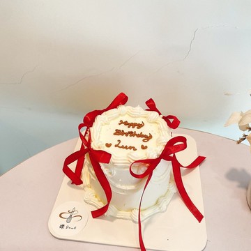 小女孩的期盼 緞帶 客製化 客製化蛋糕 鑠甜點 生日蛋糕 紀念日