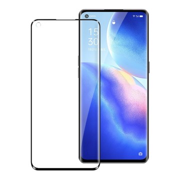 X mart Xmart 超透滿版 2.5D 鋼化玻璃貼 for OPPO Reno 5 使用-黑色