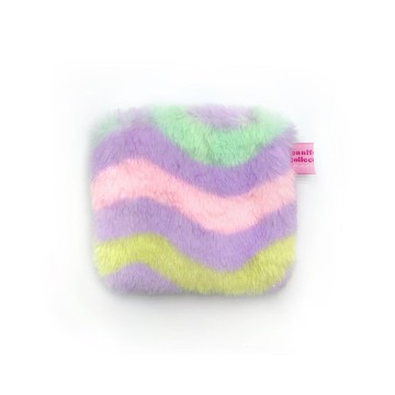 JCC 粉紫波浪方型零錢包