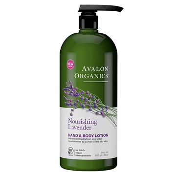 AVALON ORGANICS 薰衣草精油滋潤乳液 潤澤肌膚  907g  1瓶