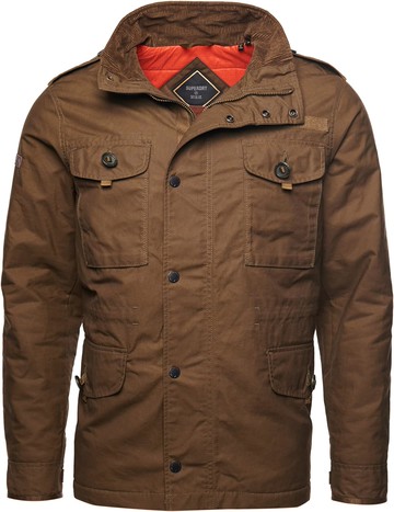 跩狗嚴選 極度乾燥 Superdry Wax Field M65 鋪棉保暖 上蠟 軍裝 深卡其 樹皮棕 外套 風衣 獵裝