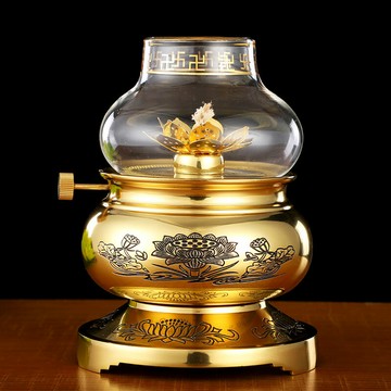 免運 酥油燈座  佛具油燈全銅供佛液體酥油燈佛前供燈佛堂長明燈蓮花油燈燈盞