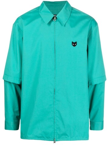 ZZERO BY SONGZIO - long sleeve shirt - unisex - Cotton/Polyester - 48 - Green