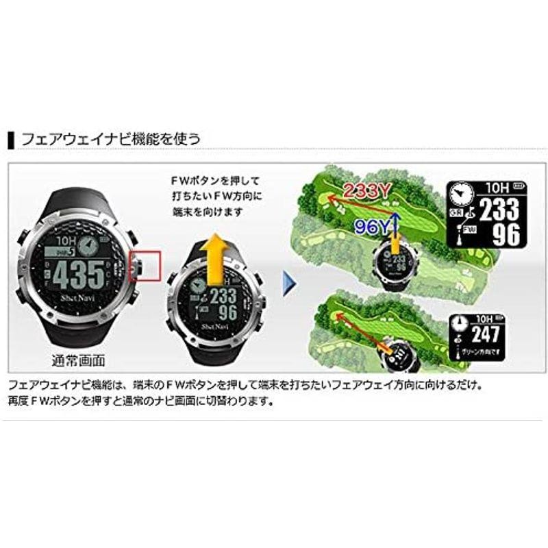 ショットナビ(Shot Navi) ゴルフナビ GPS 腕時計型 ホワイト 日本プロ