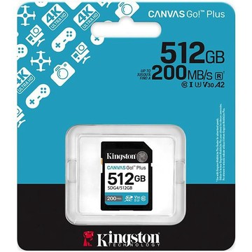 Kingston 512GB SDXC SDG4/512GB 200MB/s UHS-I U3 V30 A2 相機 記憶卡