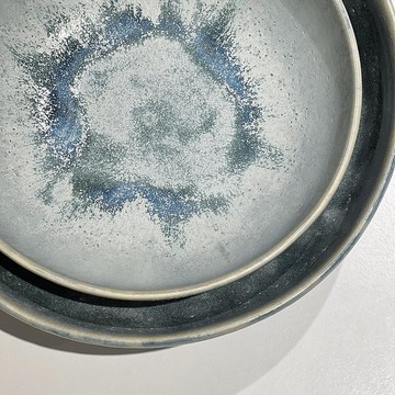 textured series | 藍綠色丨手作陶器丨陶瓷碗