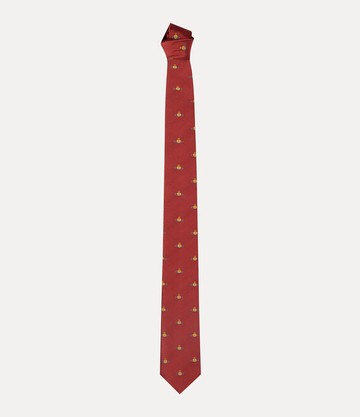 Vivienne Westwood Tie 7cm Multi Orb Red  Men
