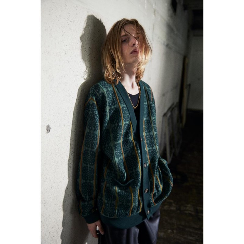 TAUPE(トープ) / Botanical Lace V Cardigan (GREEN) | LINEショッピング