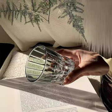 順皿 小眾設計感水晶星芒玻璃酒杯香檳杯威士忌酒杯江戶切子杯