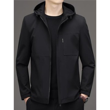 秋季可脫卸帽品牌男裝休閑夾克