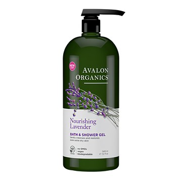 AVALON ORGANICS 精油滋潤沐浴露 薰衣草  有機蘆薈汁基底  946ml  1瓶