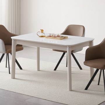 MUNA家居  020型4.3尺科技石餐桌/不含椅  130X80X75cm