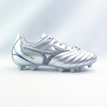 Mizuno P1GB252504 MONARCIDA NEO III SELECT Jr 中大童足球鞋 3E寬楦 銀