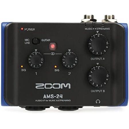 Zoom AMS-24 USB Audio Interface, Inputs, Outputs, Loopback, Direct Monitoring, Bus-Powered, for Recording and Streaming on PC, Mac, iOS 並行輸入品