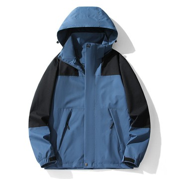 【巴黎精品】現貨+預購 衝鋒衣防風外套-防雨防刮撞色連帽男女夾克8色a1gw26