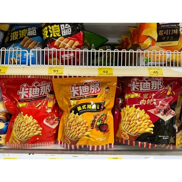超大包 家庭號240g卡迪那 德州薯條 美式辣醬口味 蜜汁肉乾口味 茄汁口味 蕃茄薯條餅乾