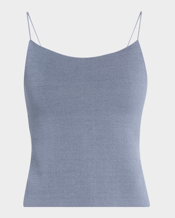 Gillian Ribbed Lace-Up Backless Tank