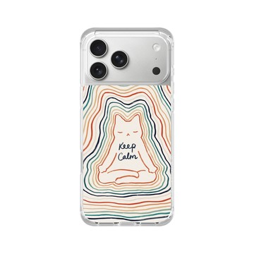 iPhone 17 Pro Max ClearX (MagSafe 兼容) 晶透白 - ilovedoodle (Lim Heng Swee) - Mindful Cat - 冷靜