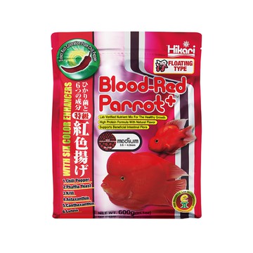 Hikari 高夠力 血鸚鵡色揚飼料 含六種色揚成分 善玉菌 浮性  600g  1包