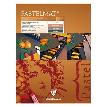 CF PASTELMAT 粉彩砂卡紙 360 grs BRUN棕色  32 x 24cm  5張