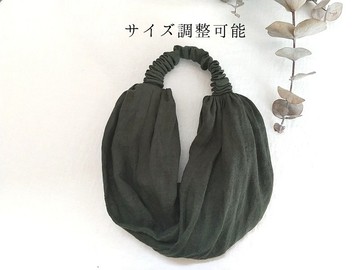 可調節*亞麻髮帶...瓶身綠...輕薄款