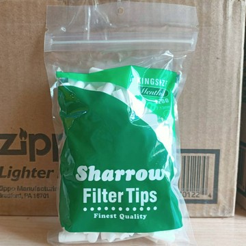 【現貨附發票】正品 英國  Sharrow  捲煙濾嘴   薄荷口味  7.13MMX20MM  一包200個