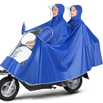 電瓶車雙人雨衣 電動車雨衣摩托電瓶車騎行夏季單人雙人男女長款全身防暴雨雨披
