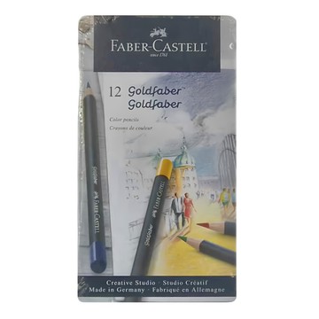 FABER-CASTELL 輝柏 GOLDFABER 油性色鉛筆  12色  1組