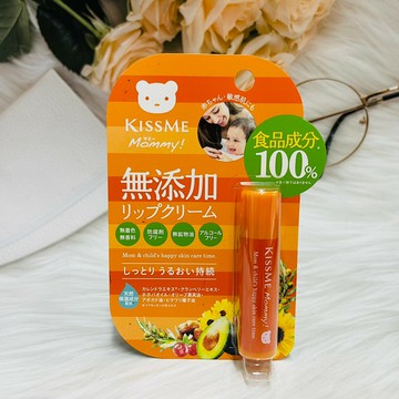 KISS ME 奇士美 Mommy親子護唇膏 2.5g 無著色 無香料 無添加 寶寶可用 敏感肌膚可用｜全店$299 全家取貨免運｜領券9折｜APP下單最高再賺13%點數⚡
