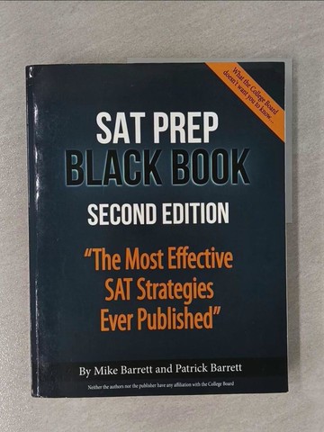 【書寶二手書T1／語言學習_ZCF】SAT Prep Black Book_Mike Barrett, Patrick Barrett