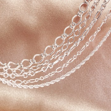 ART64 純銀 優雅系列 百搭款項鍊 925純銀鍊子 女生項鍊 短鍊 長鍊 客製化長度