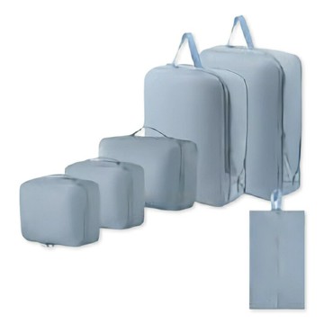 旅行壓縮袋 (6件組) 適用 衣物收納袋 旅行收納袋 旅行袋 衣物袋