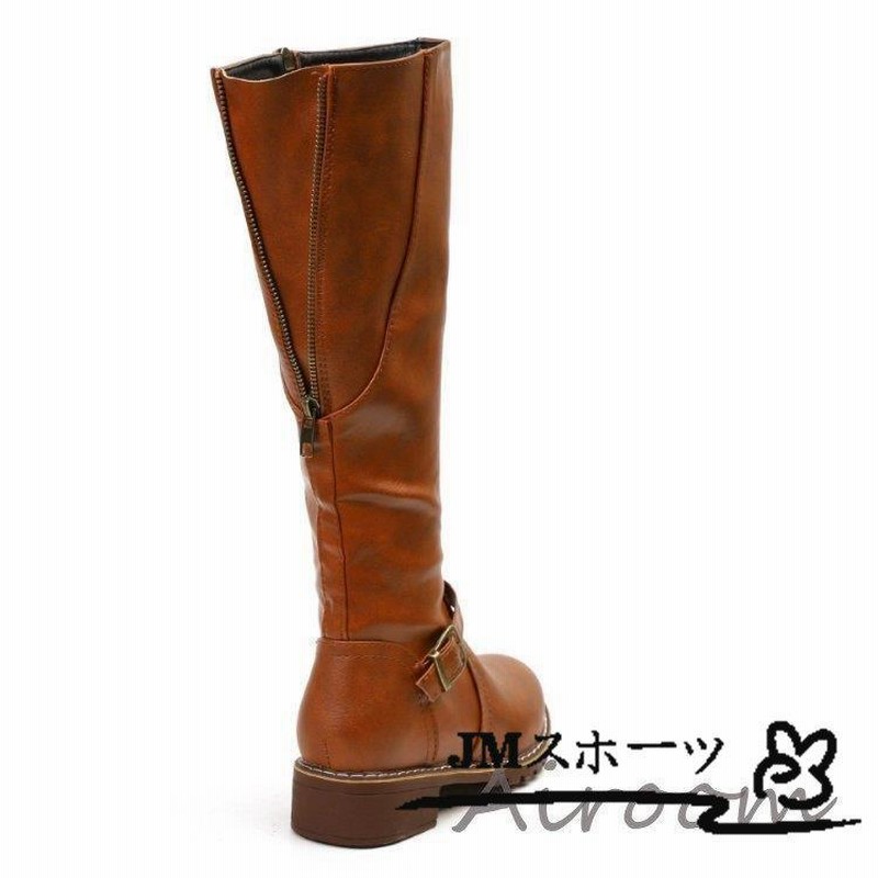 お買い得品 ウエスタンブーツ レディース ブーツ シューズ 靴 ジョッキーブーツ ロングブーツ 復古 カジュアルシューズ 送料無料 